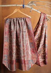 Pashmina Zari Jamawar Shawl D#67 - Skin