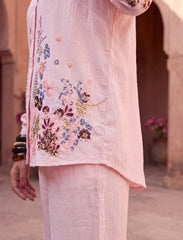 Pret - Moven - Dainty Embroidered Co-Ord Set - Pink
