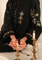 Lawn - Sahar - Jacquard Embroidered - FL-V1-S25-05 - Raven Muse