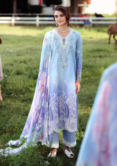 Lawn - Mushq - Solace 26 - Ombre Chikankari - MUNSS#203 - Ombre Whisper