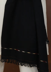 Men Shawls - Wool Shawls - D#19 - Black