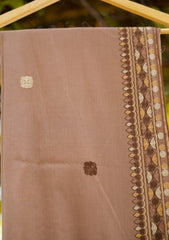 Swiss Lawn Ari Work Shawl D - 14 - Brown
