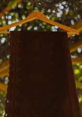 Lawn Embroidered Shawl D - 32 - Ch Brown