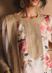 Pret Collection - Humjoli - Luxury Lawn - HMJ#09 - Beige Rose