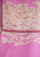 Pure Pashmina Patch Work Shawl D - 13B - Pink
