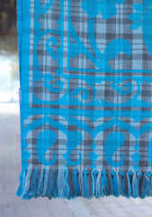 Pure Pashmina Kaani Jamawar Shawl D - 28B - Ferozi