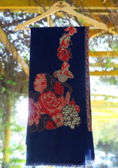 Pure Jamawar Kaani Shawl D - 2240 - N Blue