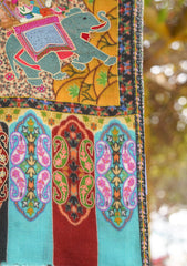 Pashmina Ari Work Shawl D - 93 - Multi