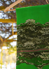 Pashmina Patch Work Shawl D - 12 - Parrot