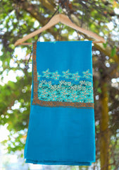 Pashmina Patch Work Shawl D - 14 - Ferozi