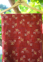 Pure Pashmina Kaani Jamawar Scarf D - 21 - D Rust