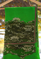 Pashmina Patch Work Shawl D - 12 - Parrot