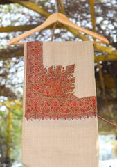 Pashmina Emboridered Shawl D - 72 - L Golden