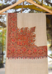 Pashmina Emboridered Shawl D - 72 - L Golden