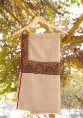 Pashmina Patch Work Shawl D - 18 - Brown