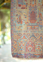 Pashmina Jamawar Shawl D - 45 - Skin