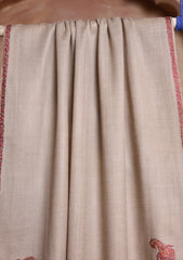 Pashmina Kashmiri Border Scarf D#26 - L Skin