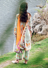 Lawn - Roheenaz - Garden Veil - Printed 25 - RGV#05-A - Crimson Whisper