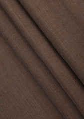 Scabal Plain Selvage Suiting - Muted Brown