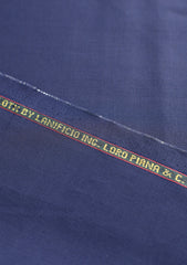Loro Piana Lightest Super 150's Wool & Silk Fabric - Navy Blue