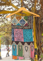 Pure Pashmina Qalamkari Shawl D - 09 - Skin