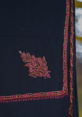 Pashmina Emboridered Shawl D - 01H - Black