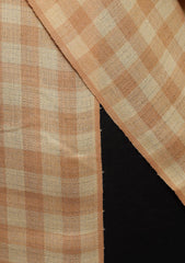 Pashmina Check Work Shawl D - 07B - Peach