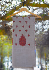 Pashmina Emboridered Shawl D - 126 - F brown