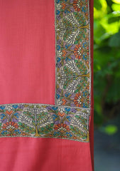 Pashmina Patch Work Shawl D - 19B - Carrot