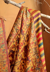Pashmina Zari Jamawar Shawl D#86 - Mustard