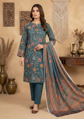 Winter - Rubaaiyat - D Prints - Marina 26 - Wool Shawl - RPM#14 - D Green