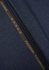 Zegna Ermenegildo Premium Cashmere Tweed Wool Fabric - D Blue