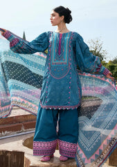 Lawn - Kahf Premium - Aangan Chiffon Prints 26 - KPS#04A - FALAK ARA