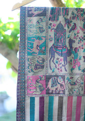 Pure Pashmina Kaani Jamawar Shawl D - 83 - Mouse