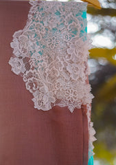 Pashmina Net Patch Work Scarf D - 03C - Multi