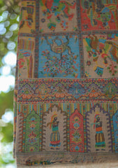 Pure Pashmina Kaani Jamawar Shawl D - 09 - G Brown