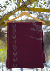 Pure Pashmina Kaani Jamawar Scarf D - 21 - D Maroon