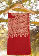 Pashmina Ari Work Shawl D - 112 - Maroon