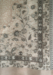 Pure Pashmina Kaani Jamawar Shawl D - 59 - L Brown