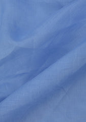 Thai Cotton Selvage Plain Linen Fabric - Sky