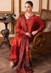 Winter Collection - Rang Rasiya - Carnation Khaddar Shawl - Zoya - D#02
