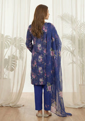 Lawn - Rubaaiyat - Digital Printed 26 - 2 By 2 - D#18 - Blue