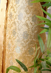 Formals - Fancy Closet - 2 pcs Suit - Satin Silk Jamawar D#06 Golden