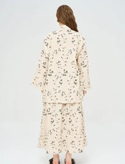 Pret - Moven - Floral Embroidered and Sequined Kimono - Black
