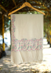 Pashmina Wool Needle Work Shawl D - 30 - Skin
