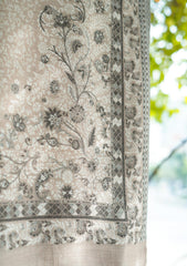 Pure Pashmina Kaani Jamawar Shawl D - 59 - L Brown