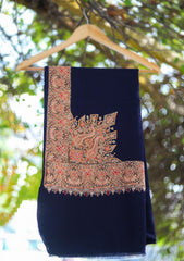 Pashmina Emboridered Shawl D - 116 - N Blue