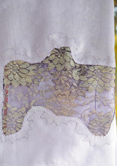 Pure Pashmina Patch Work Shawl D - 13 - Lilac