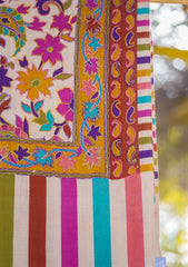 Pure Pashmina Qalamkari Shawl D - 05B - Skin