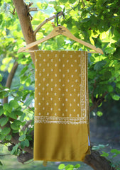Pashmina Kashmiri Work Shawl D - 19 - Gold